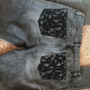 Size 6 Michael Kors gray skinny jeans